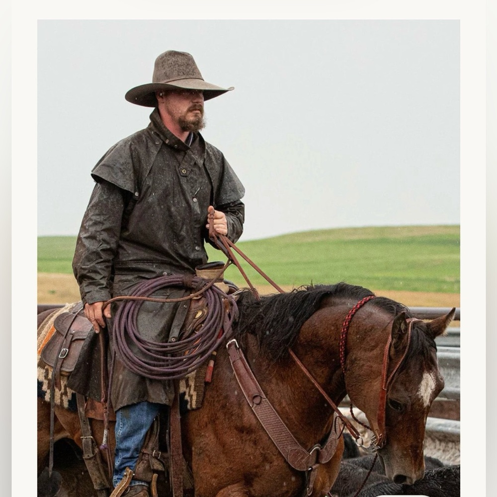 Outback Trading Company Limited Vintage waterproof full-length oiled slicker - Picture 4 of 16